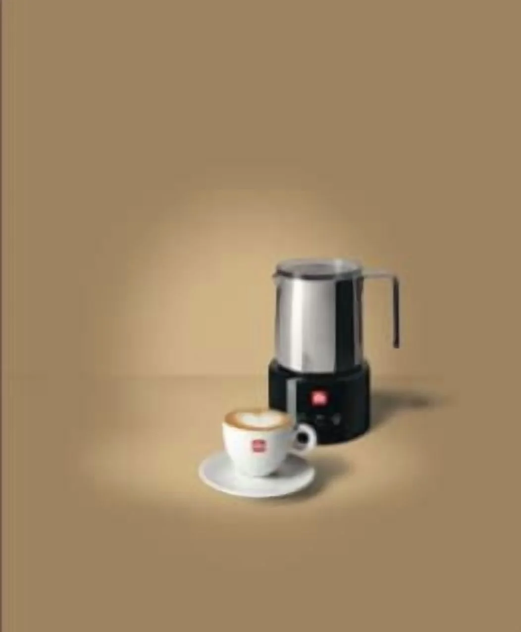 Illy Electric Milk Frother - Black & Stainless Steel