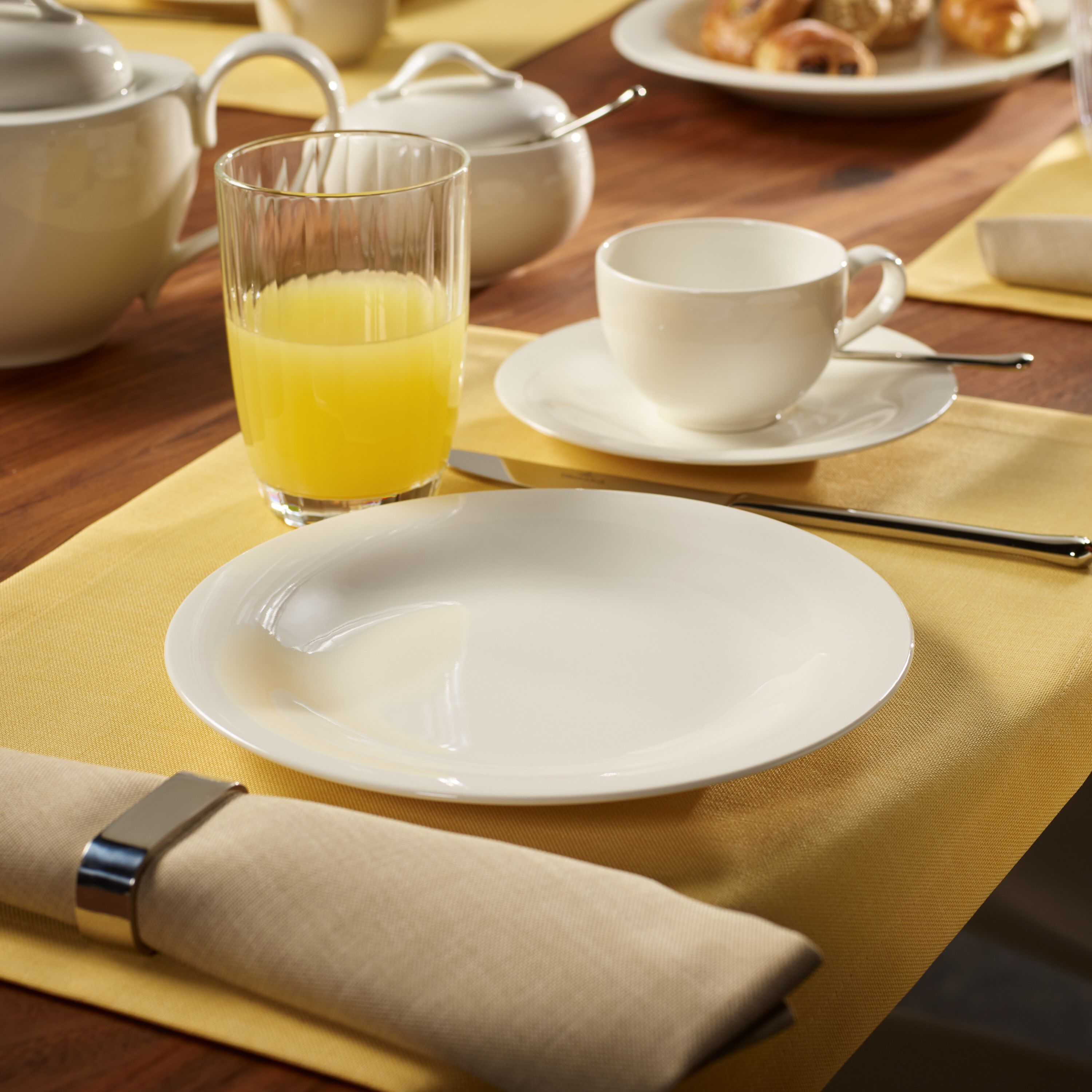 New Cottage Dinnerware set - White, Premium Porcelain