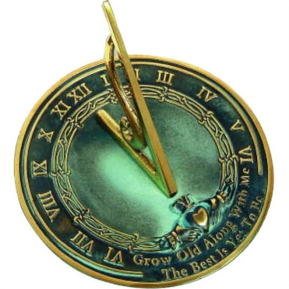 Brass "Grow Old with Me" Sundial - Image 2