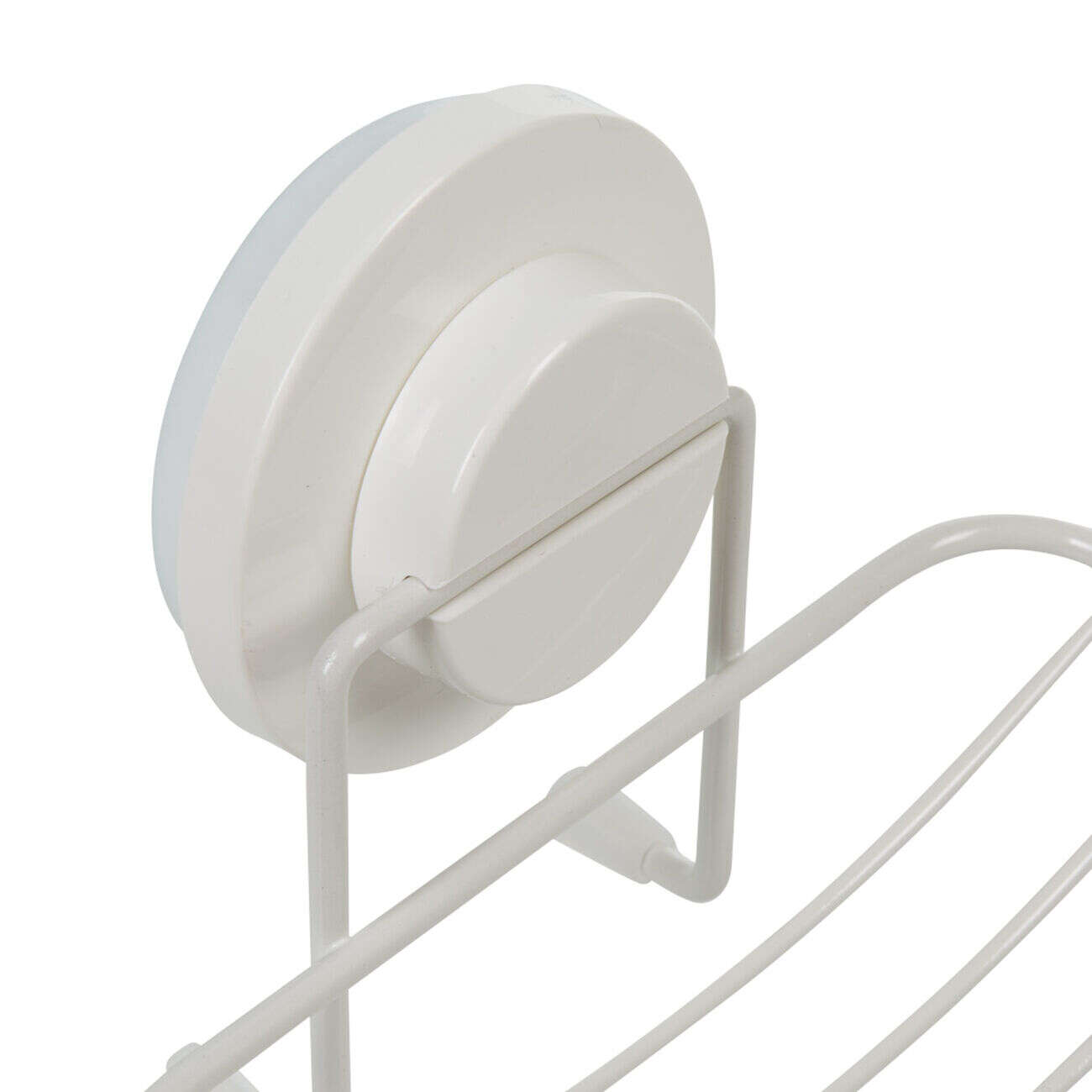 Porte savon blanc à ventouse blanc