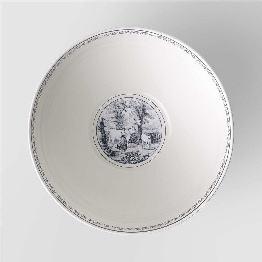 Audun Serving Bowl - Multi-colored, 33.9 oz, Premium Porcelain