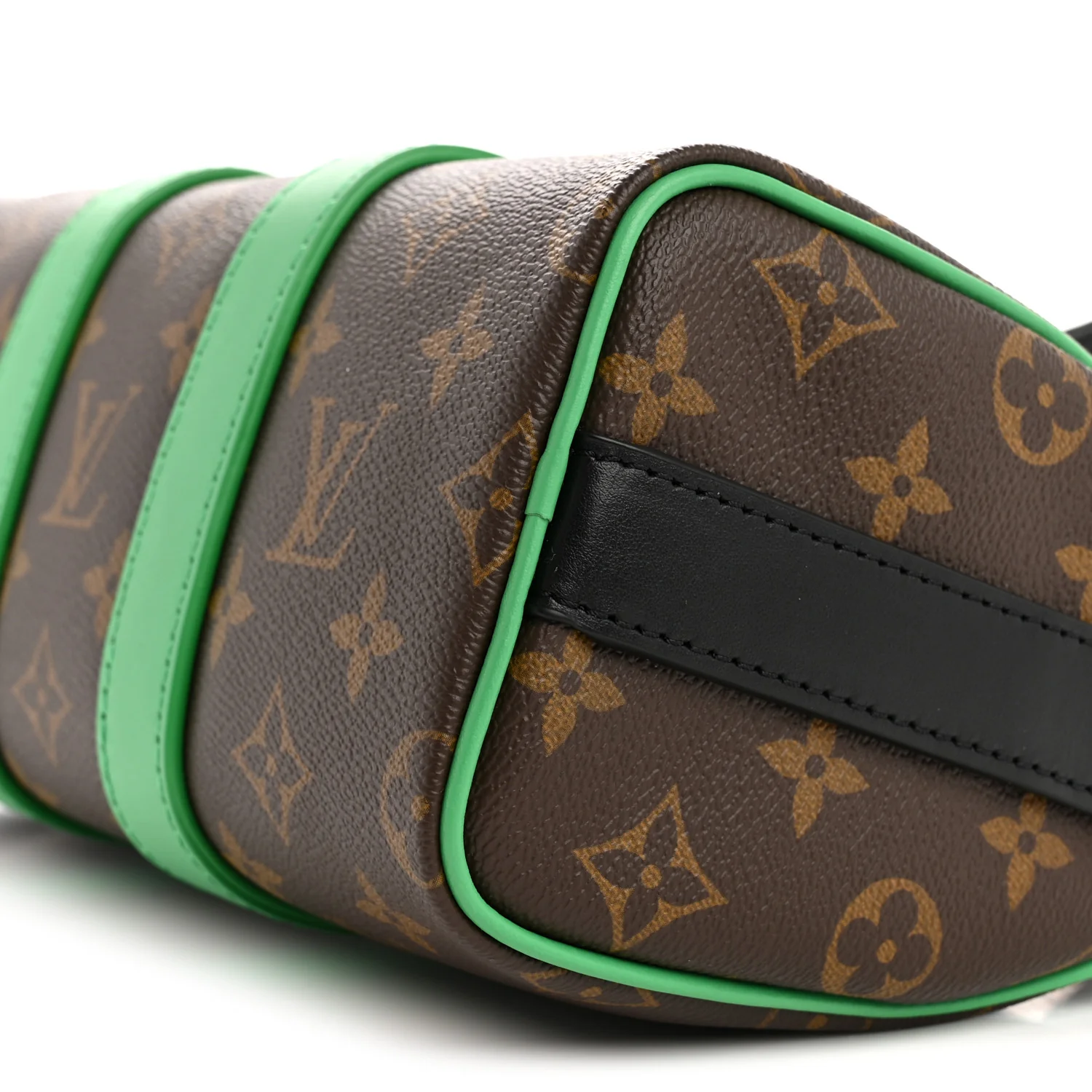 Monogram Macassar Keepall Bandouliere 25 Minty Green