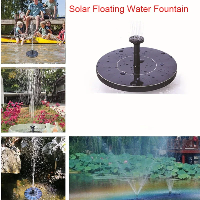 Mini Solar Floating Water Fountain for Garden Pool Pond Decoration