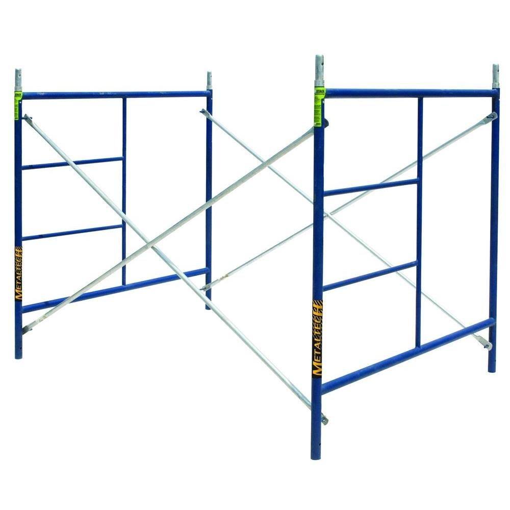 Metaltech Saferstack Single Lift Scaffold Set - 5ft x 5ft x 7ft Model Number M-mfs606084