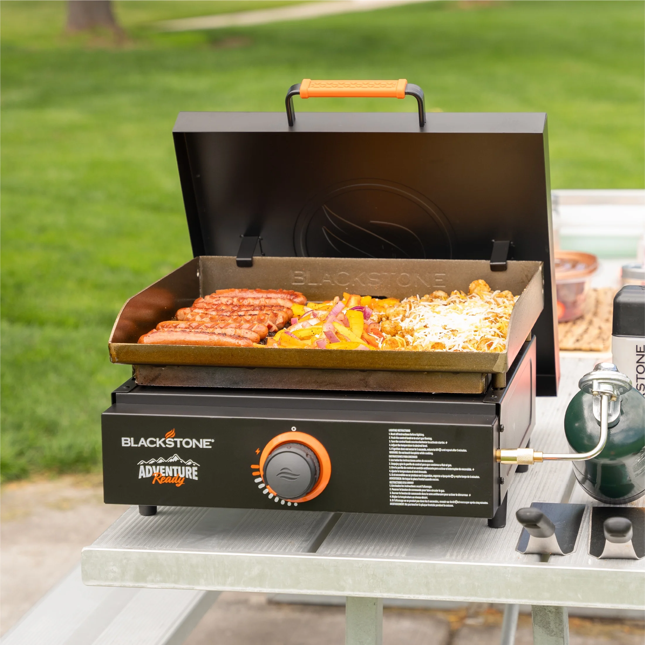 Adventure Ready 17�� Propane Griddle with Hard Cover(Black) - Image 3