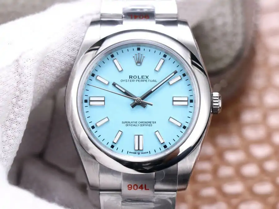 Rolex Oyster Perpetual M124300-0006 EW Factory Light Blue Dial