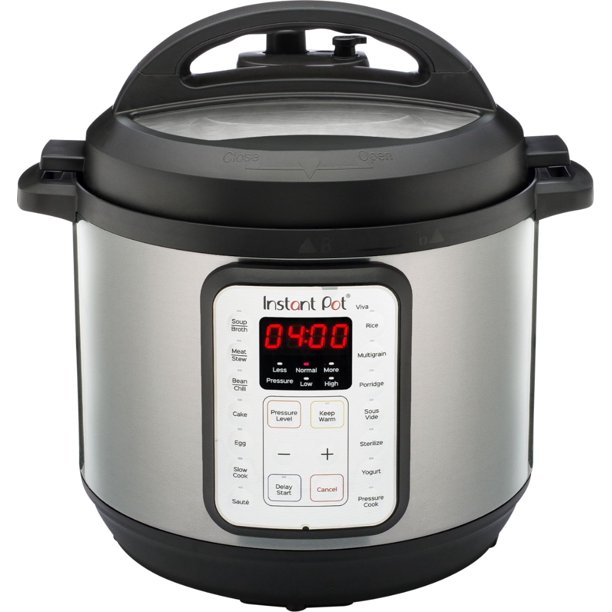 Instant Pot 112-0022-01 Viva 6 pintes, autocuiseur multifonction 9 en 1 avec couvercle Easy Seal et programme sous vide - Argent