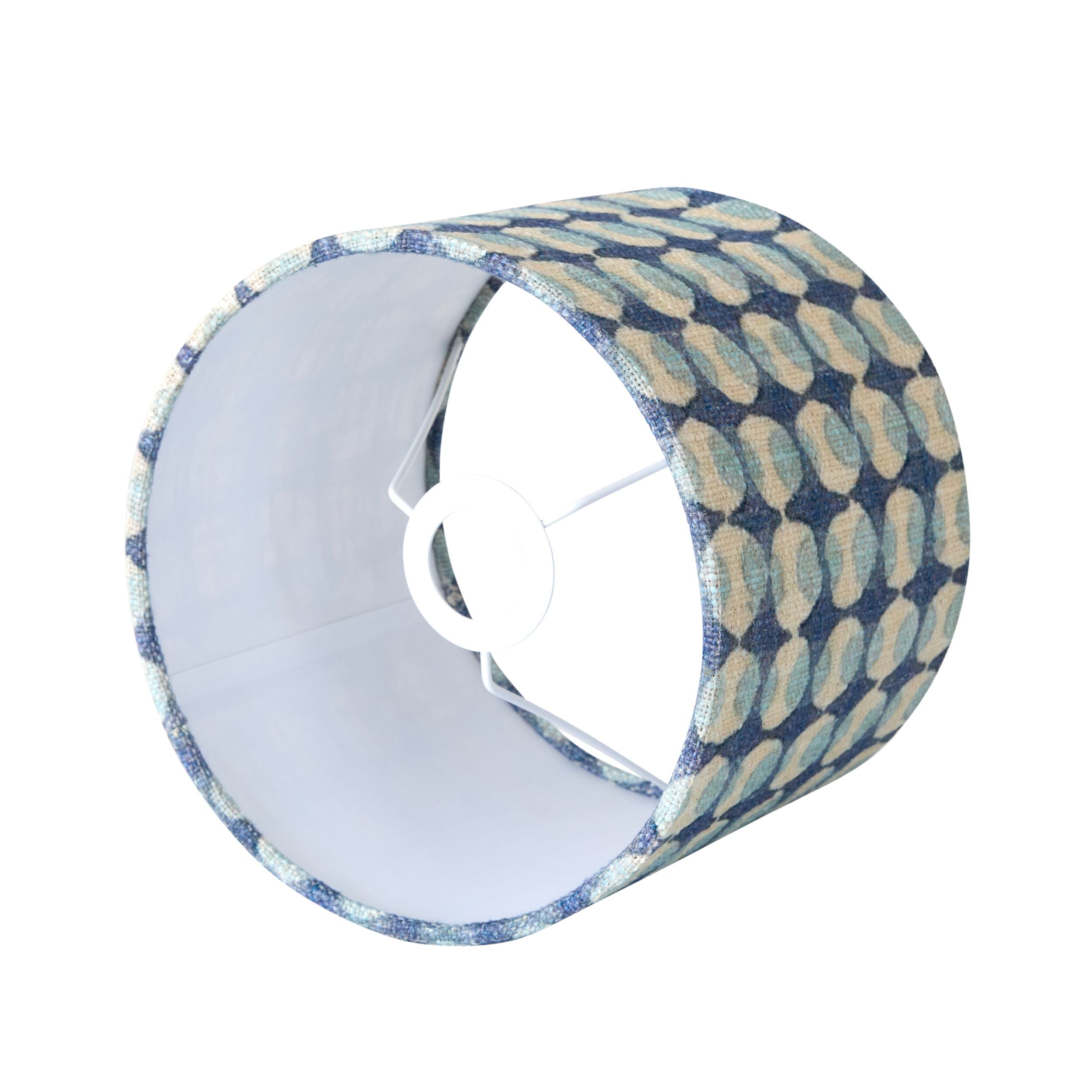 Drum Shade Blue 25x20cm