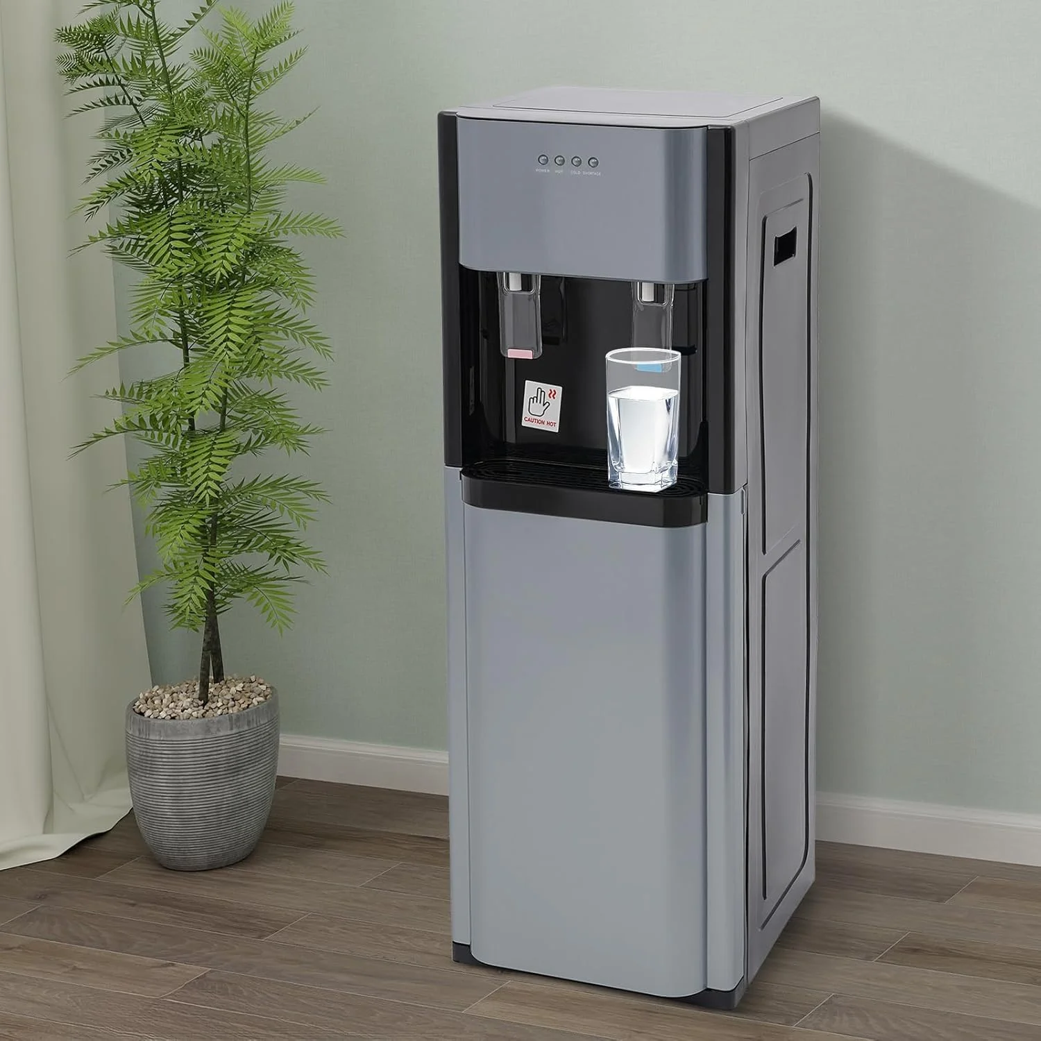 5.28 Gallon Bottom Loading Water Cooler Dispenser, 2 Temperatures Available with Hot, Cold, Practiacal Freestanding Water Dispenser for Both Home Offices Nurseries Kitchens.(Dark Gray)(Dark Gray) - Image 6