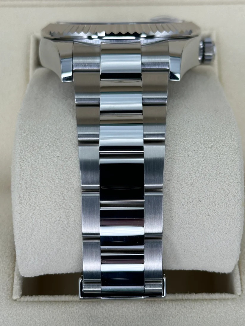 [Super Clone]RLX  Sky-Dweller 42mm Stainless Steel Black Dial Oyster - 336934