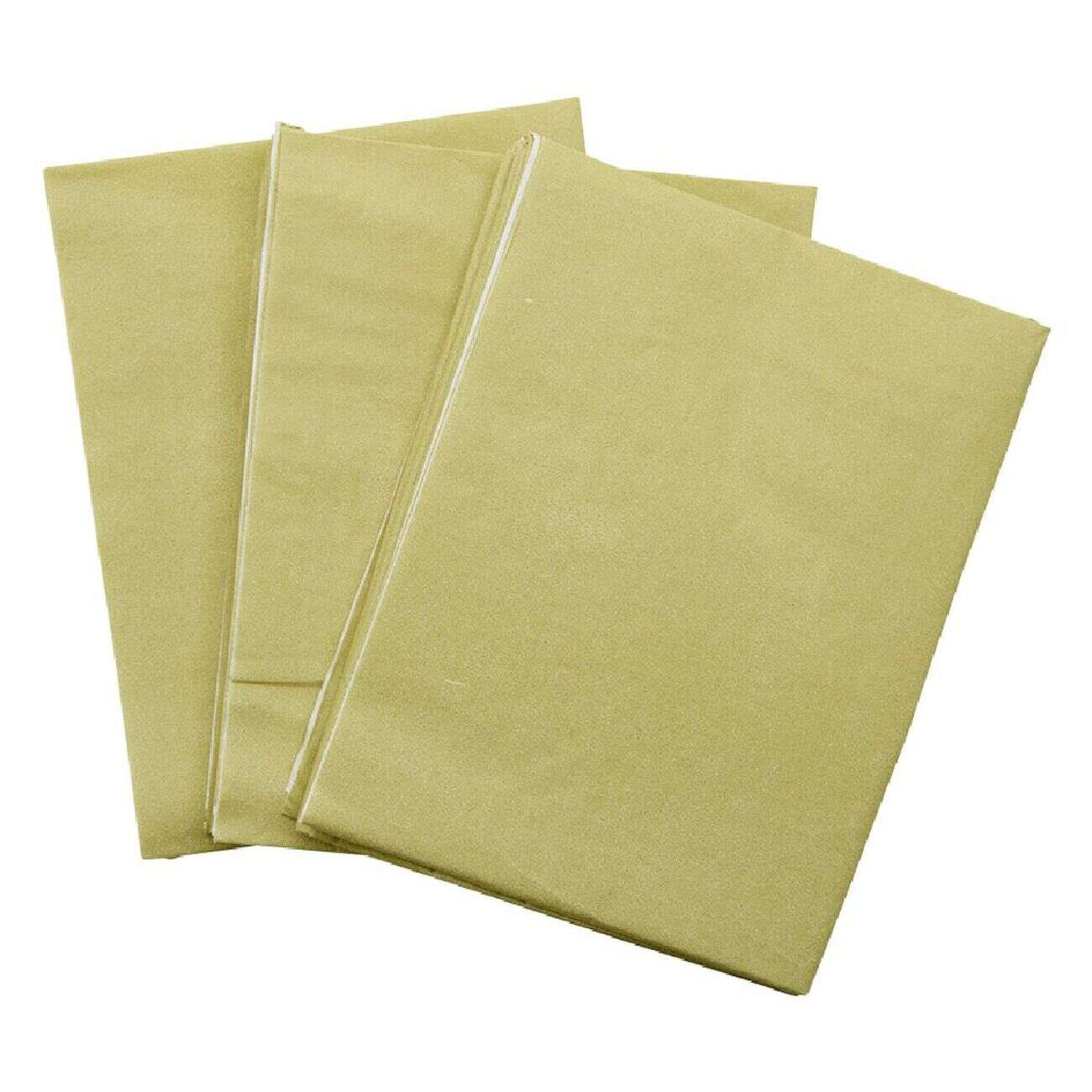 Serviette origami en papier doré x12