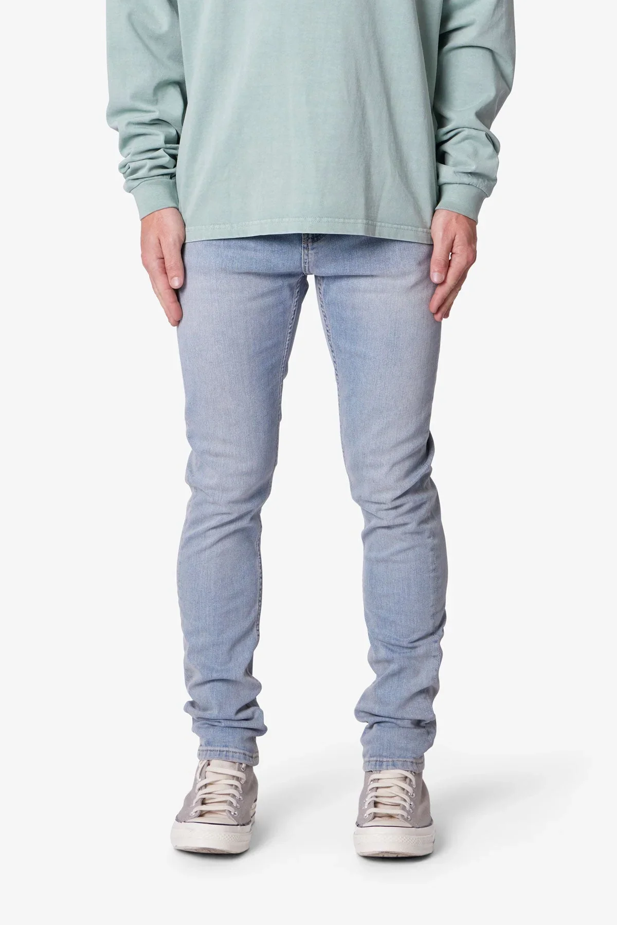 Skinny Denim - Light Sand Washed Blue