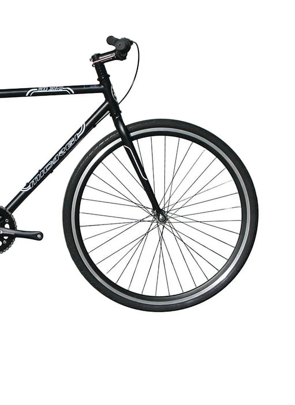 Fixed Bike 700C 57Cm Hi-Ten Steel Frame Side Pull Brake Alloy Black Rims 700C*1.5*14G*32H*H30 Black Spokes, Tire: Black. Matte Black Black(Matte Black) - Image 2
