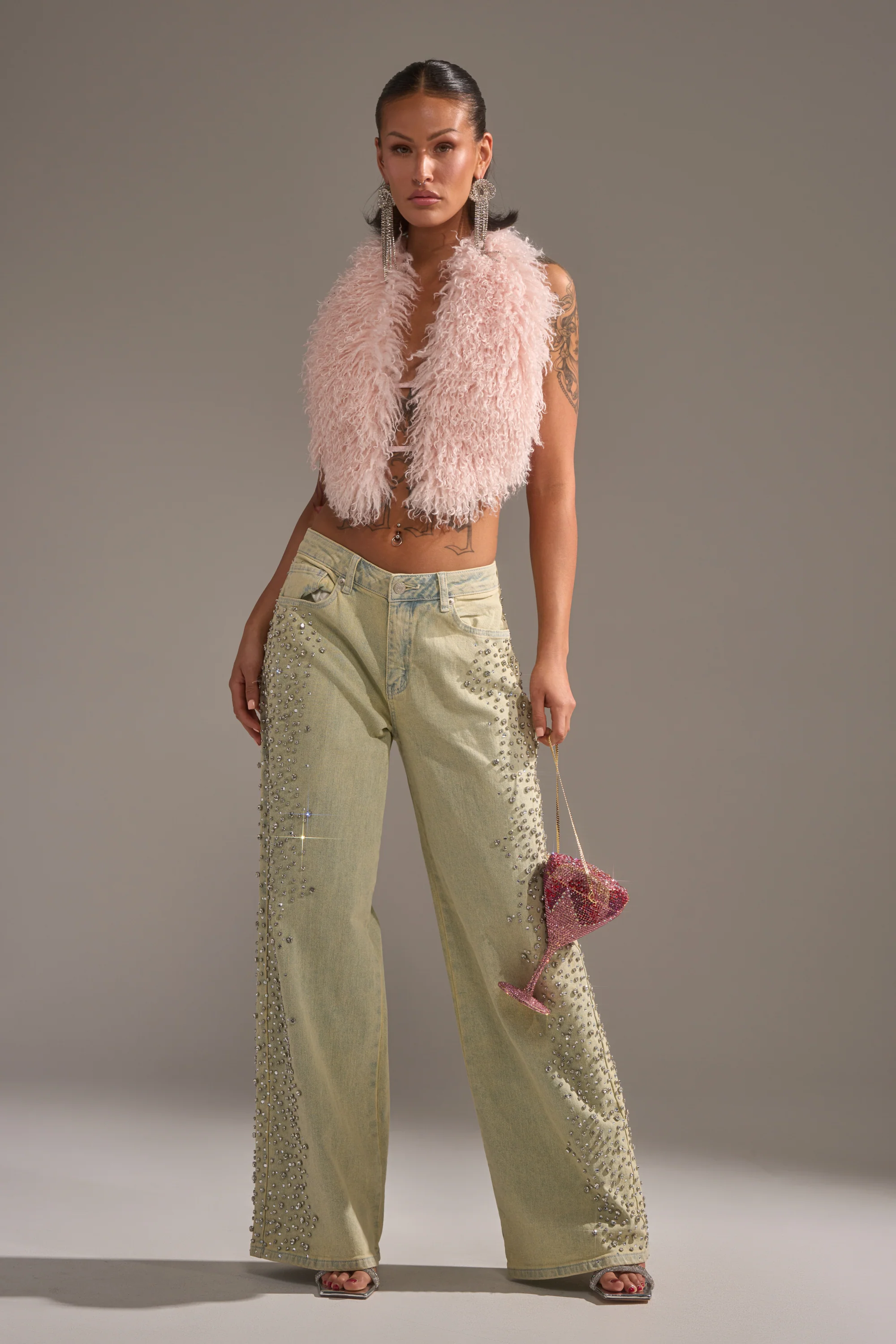 FEELING EXTREME RHINESTONE DENIM - Akira Store