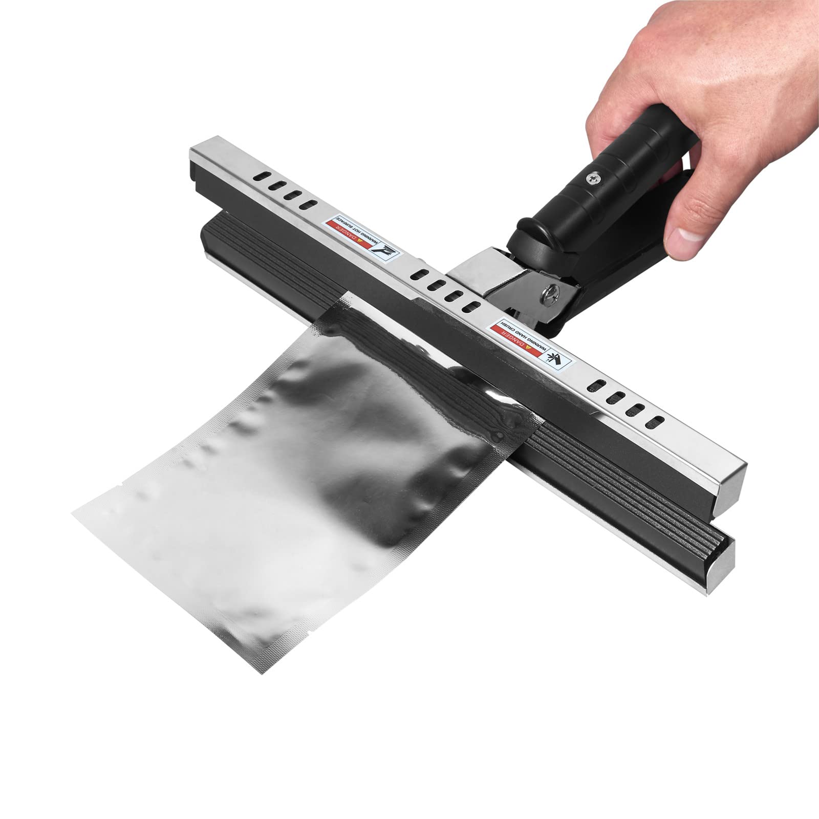 Hand Held Crimp Sealer, Portable Heat Sealer with Leakage Plug For 12