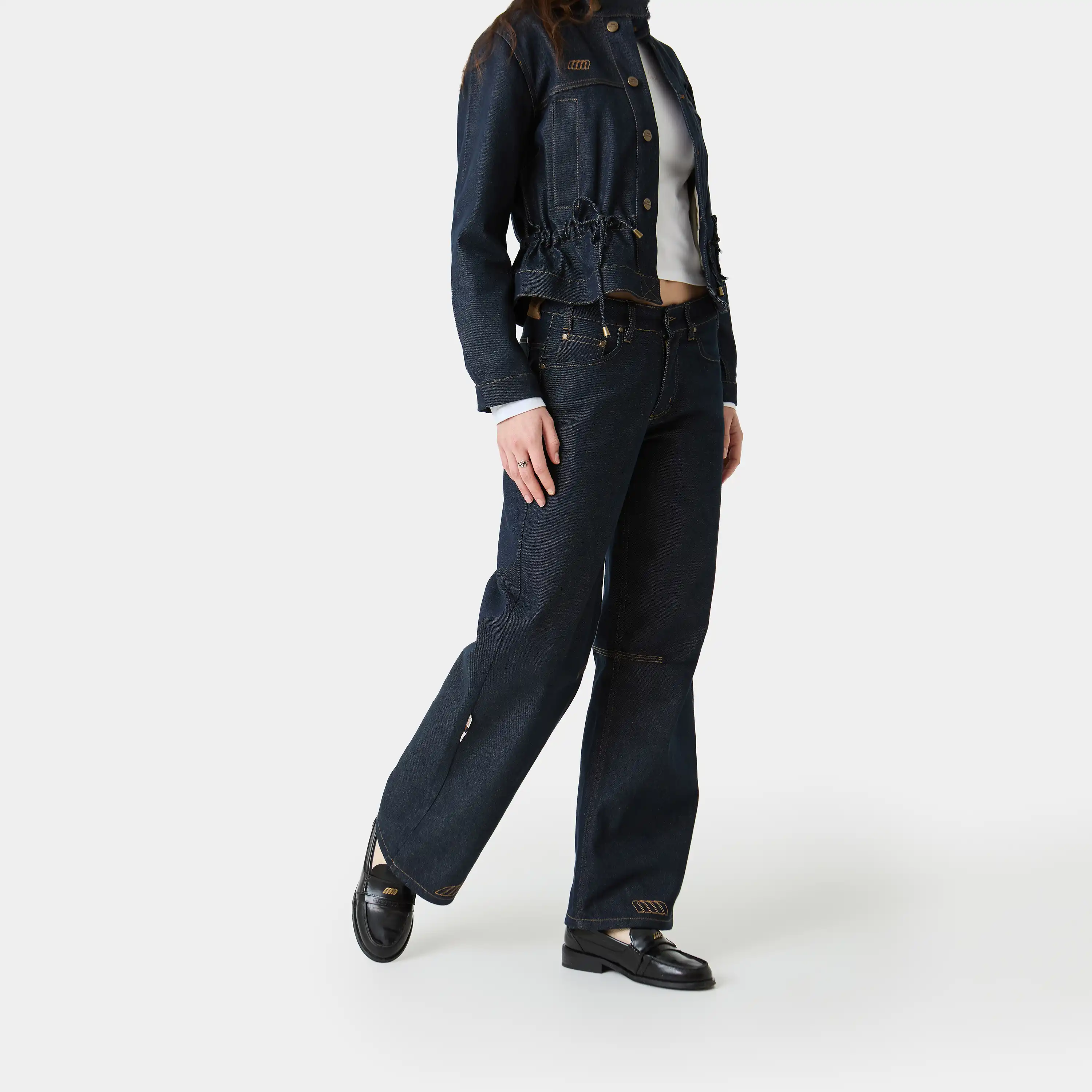 Moss Raw Denim Pants