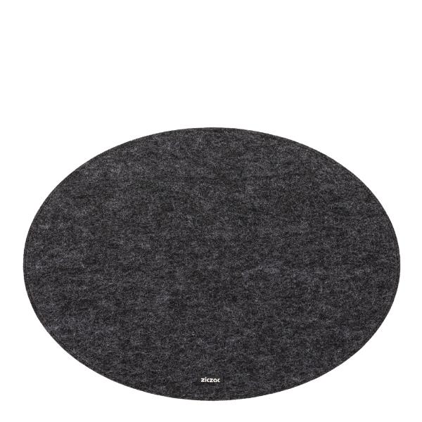 Nuno dekkebrikke 45x33 cm oval mørk grå