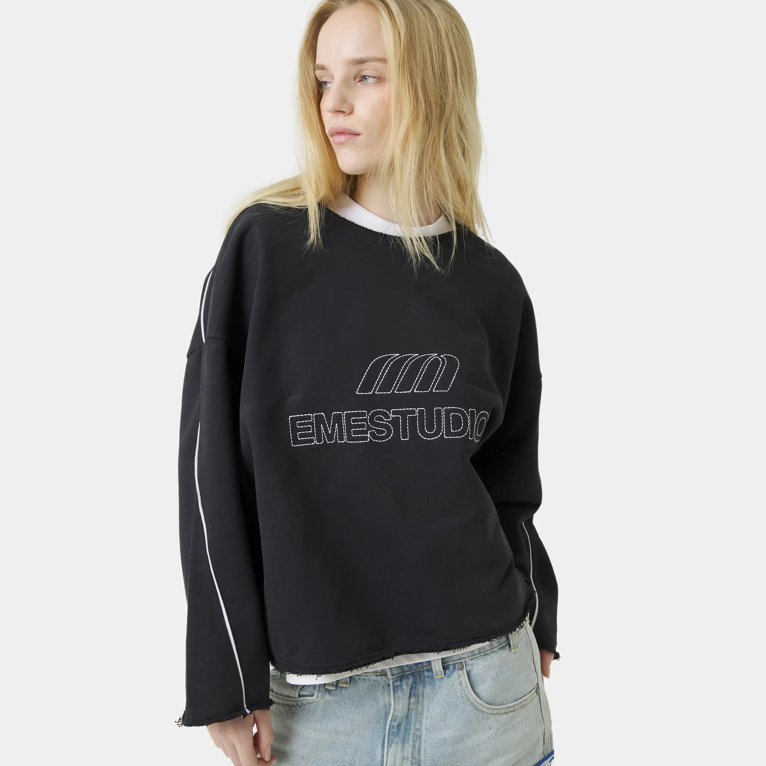 AFK Black Crewneck