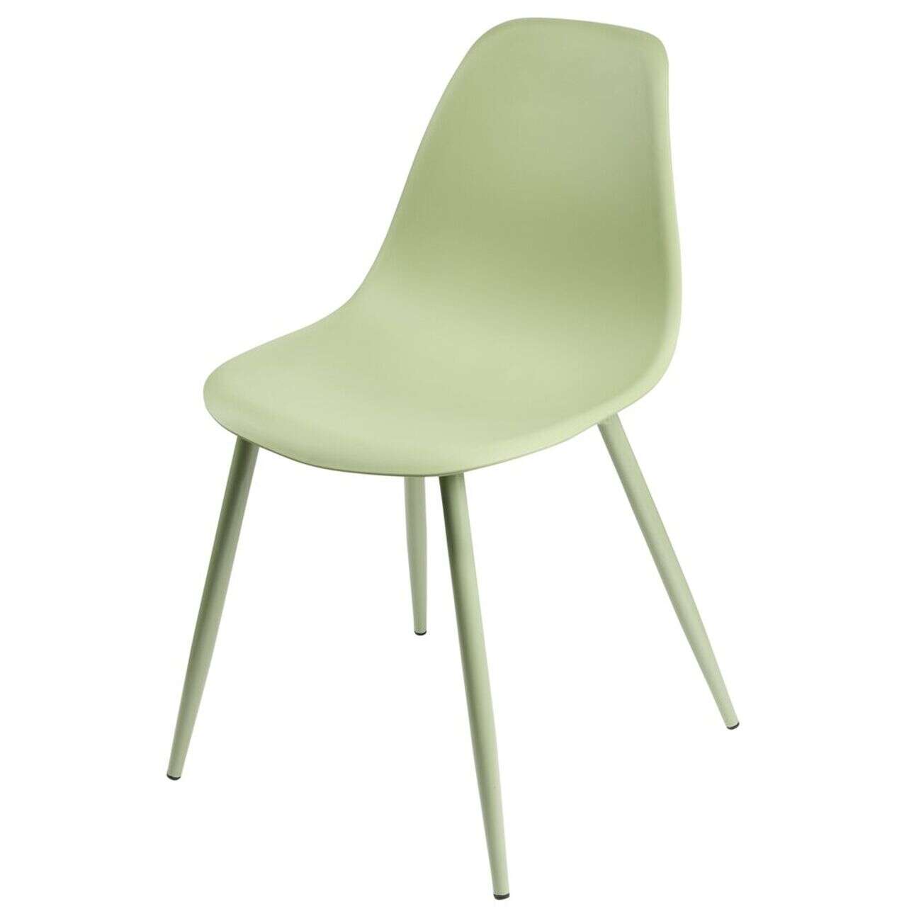 Chaise First assise polypropylène pieds métal vert menthe L42,5xP50xH78,5cm