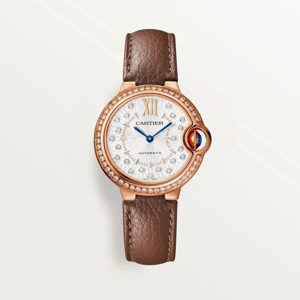 [Super Clone]BALLON BLEU Diamond Rose Gold 33mm