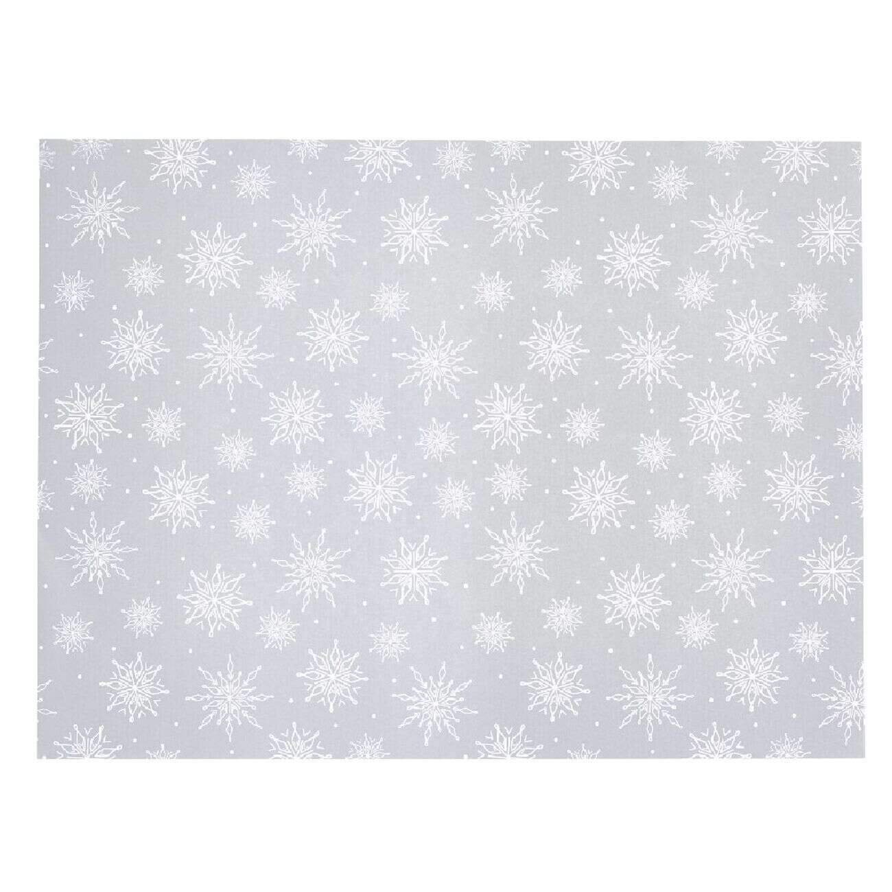 Set de table argenté décor blanc x10