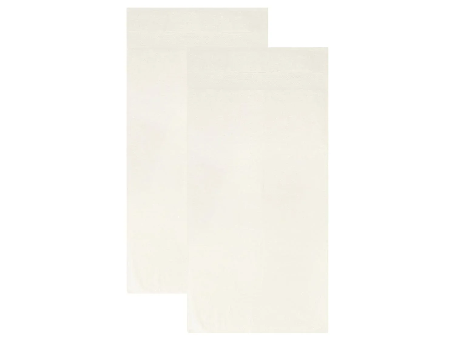 LIVARNO Lot de 2 serviettes de toilette Premium, 50 x 100 cm