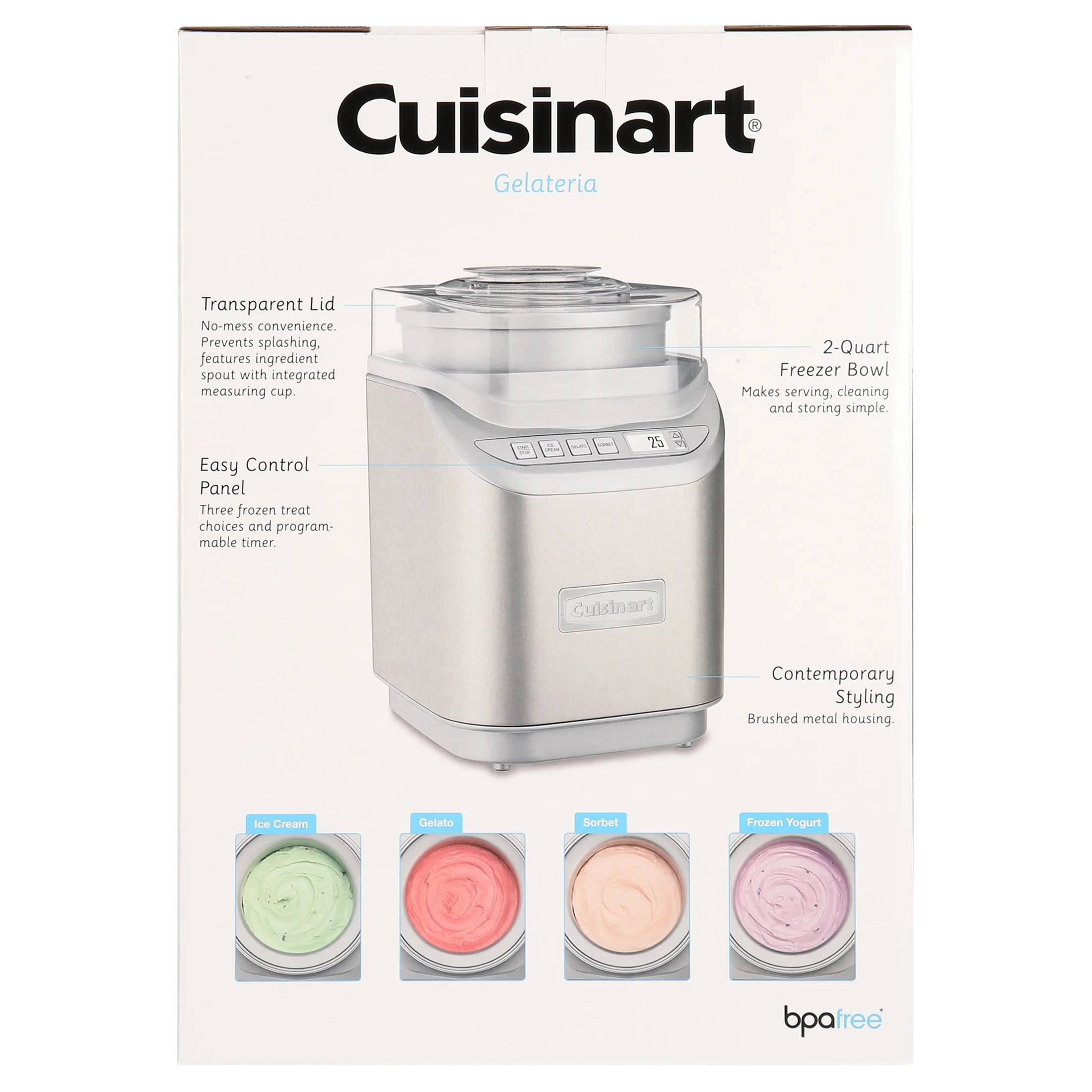 Ice Cream/Yogurt Makers Cool Creations? Ice Cream Maker(Silver) - Image 5