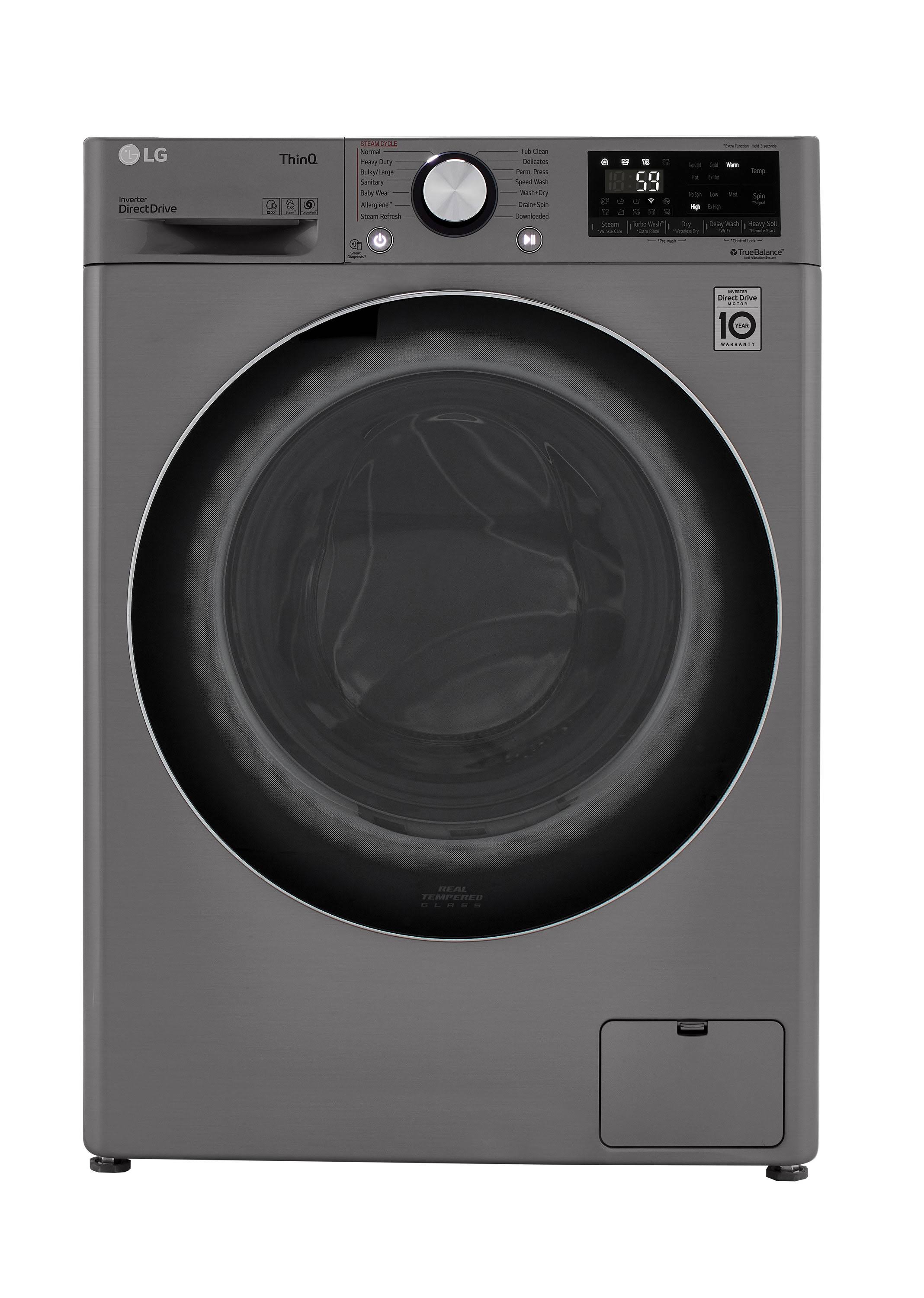 LG 2.4 Cu. ft. Graphite Steel Compact Front Load Washer & Dryer Combo