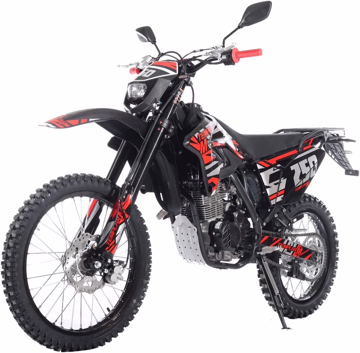 Templar M 250cc Gas Dirt Bike with Engine 5 Speed Pit Bikes Adult Pitbike, Big 21"/18" Wheels!(Blue) - Image 3