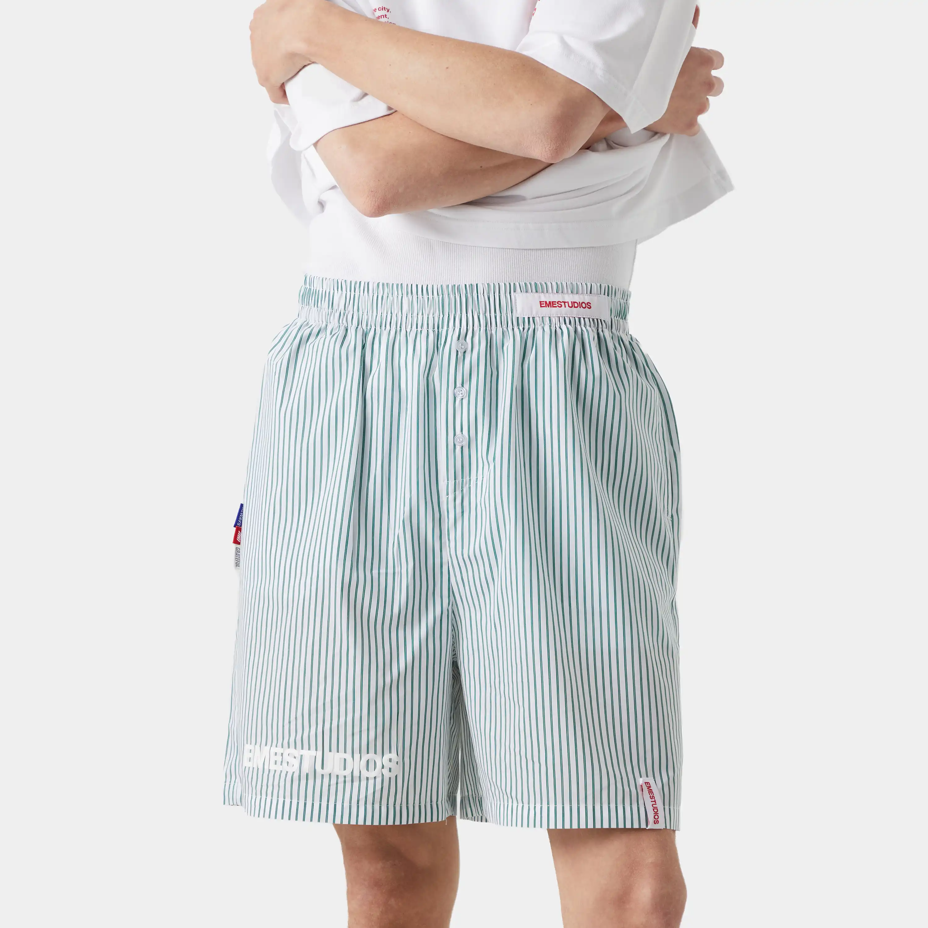 Jammies LS Green Striped