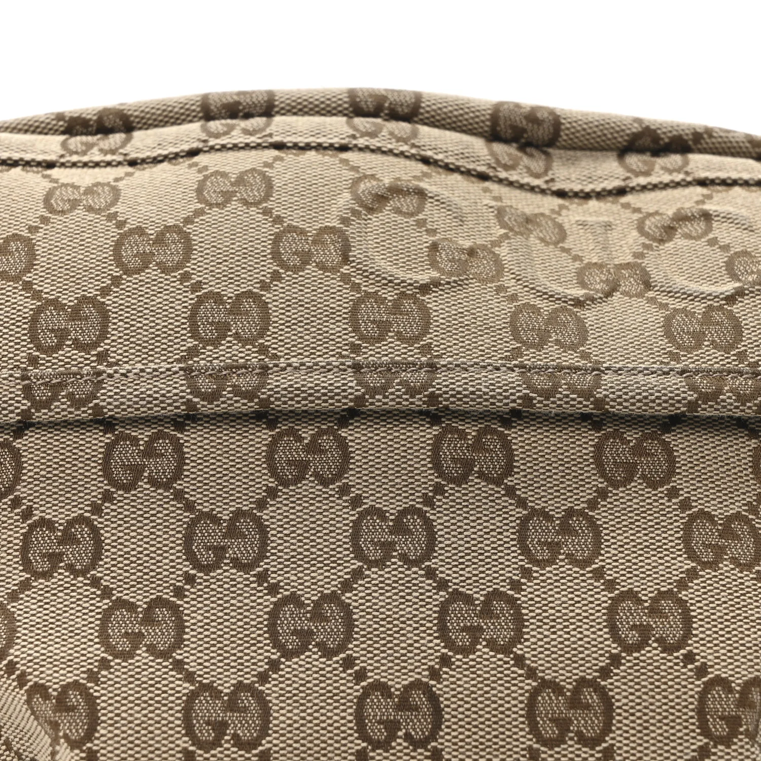 Monogram Large Belt Bag Beige Dark Brown