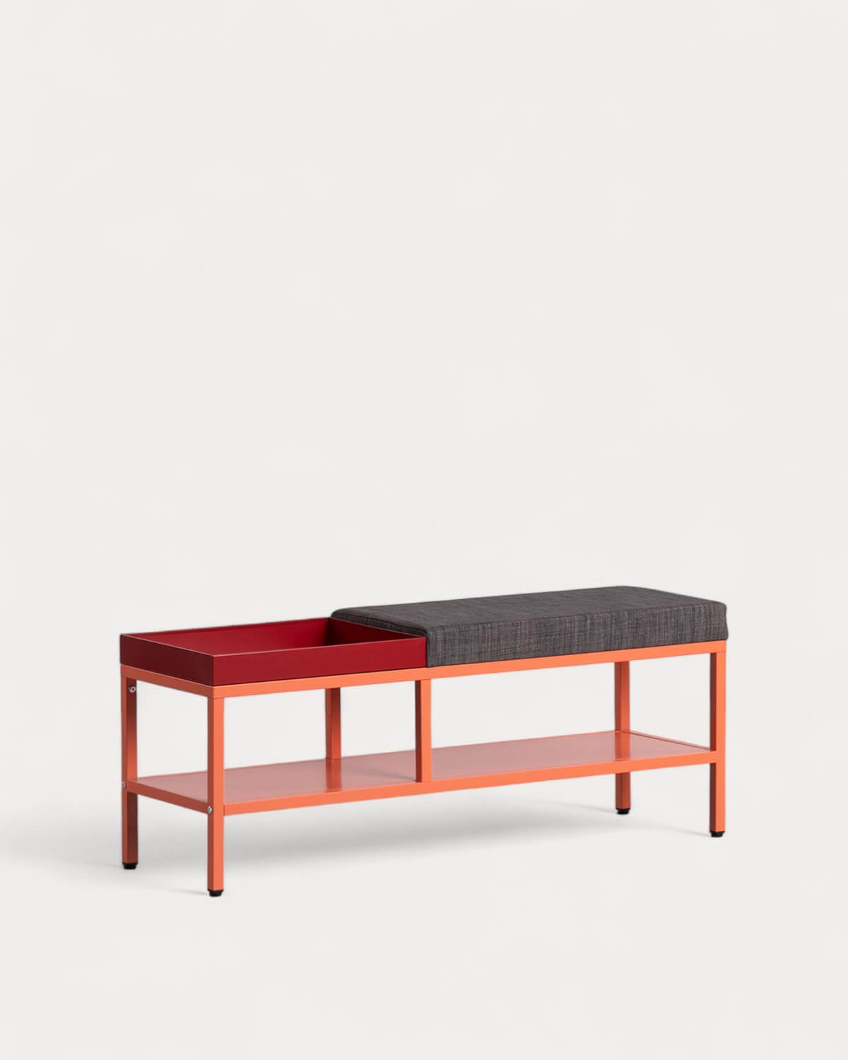 Bruck - Banco Zapatero con Almacenaje de Acero Laminado Bruck