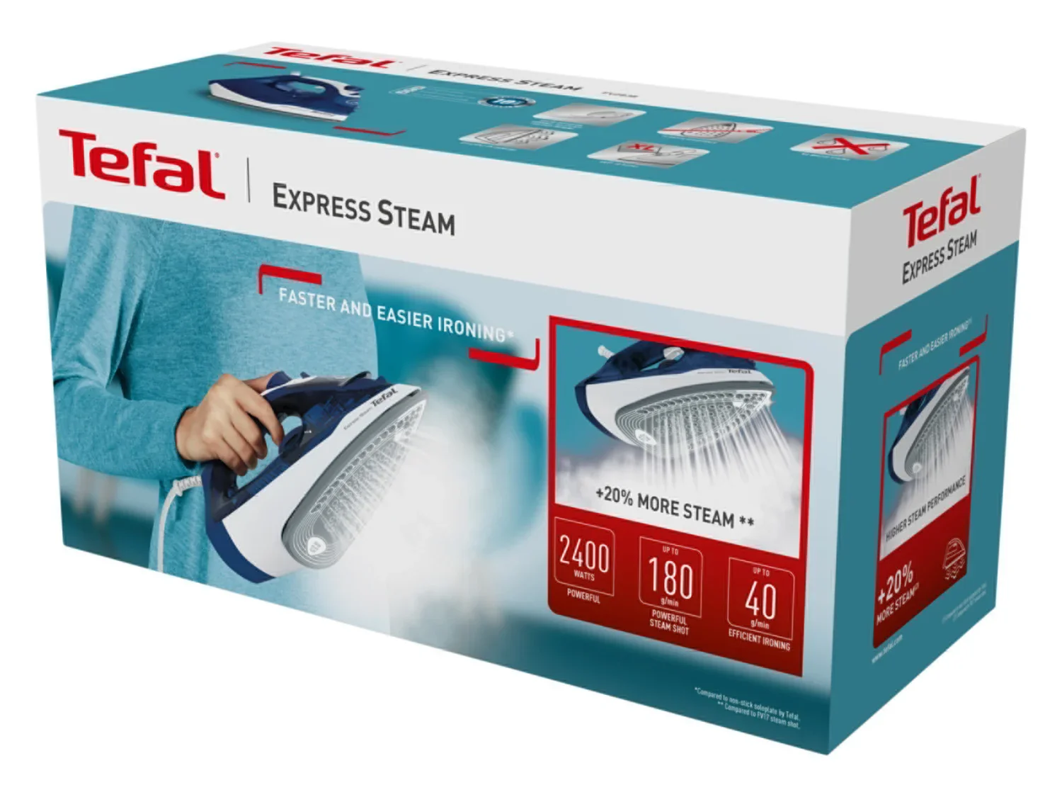 Tefal Fer  repasser Express Steam FV2838, 2400 W