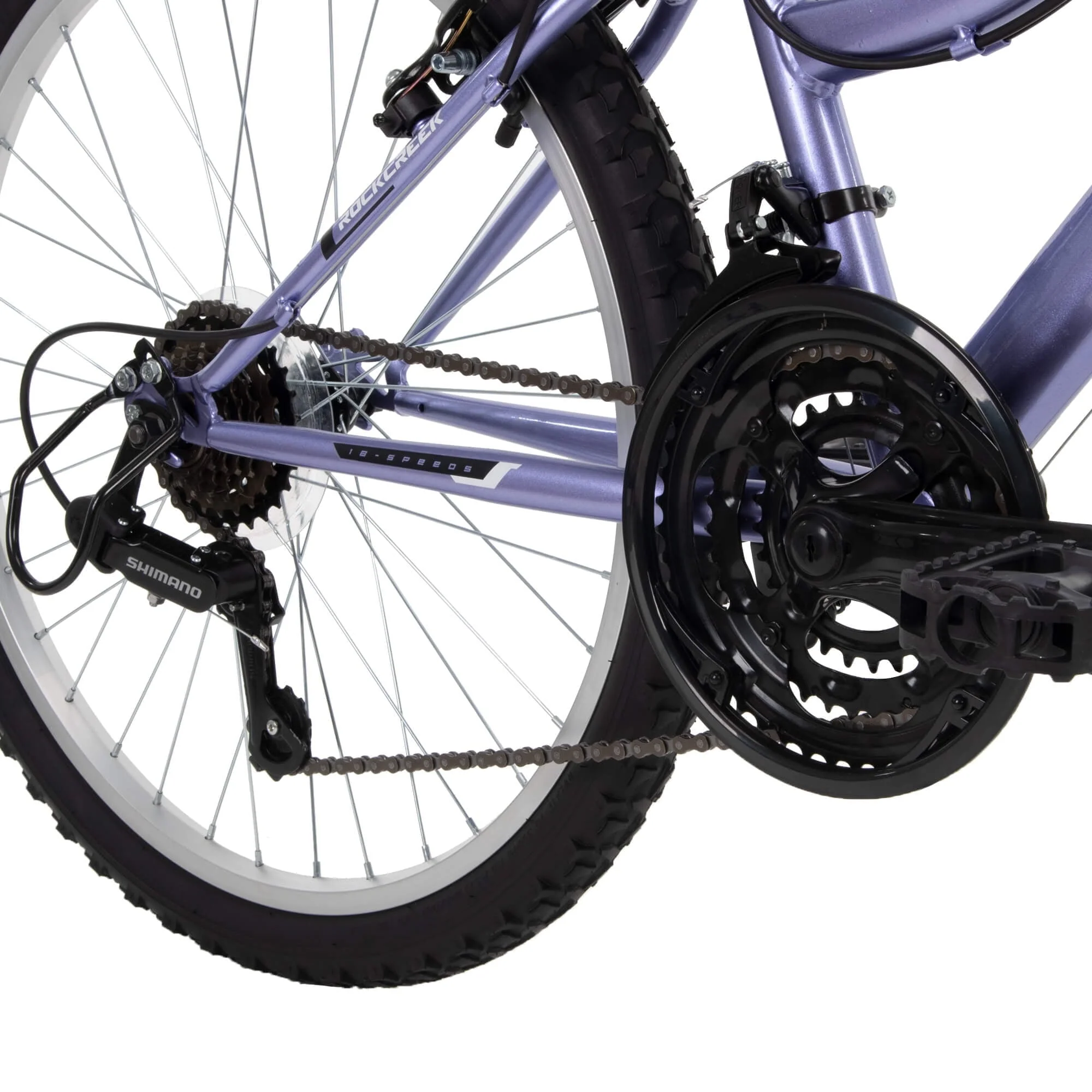 24" Rock Creek Girls Mountain Bike for Women, Purple Lilac Image 9