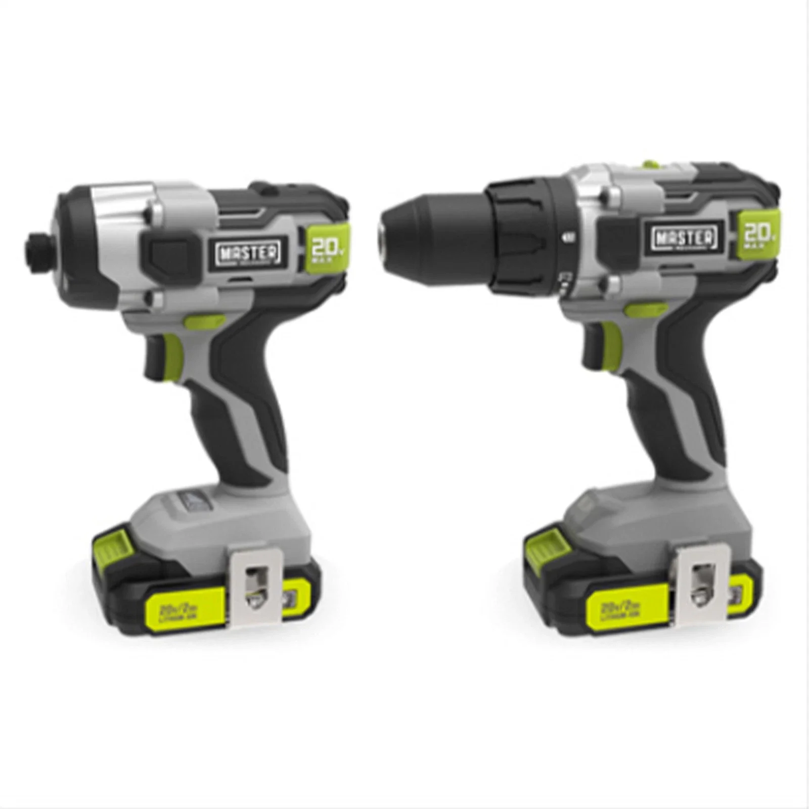 20V Compact Cordless 1/2 Drill and Impact Driver Combo Tool Kit