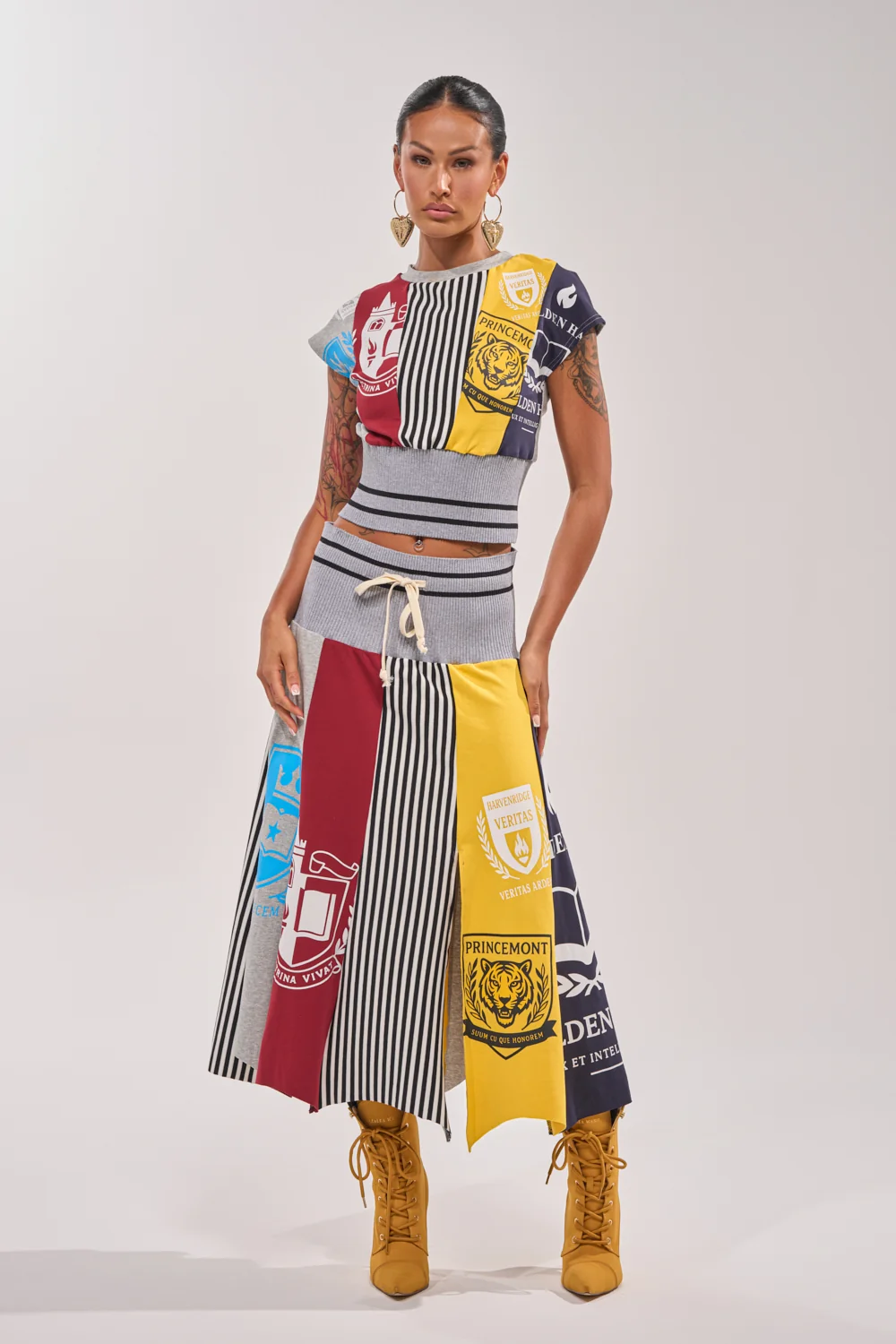 MIXED FEELINGS MIDI SKIRT - Akira Store