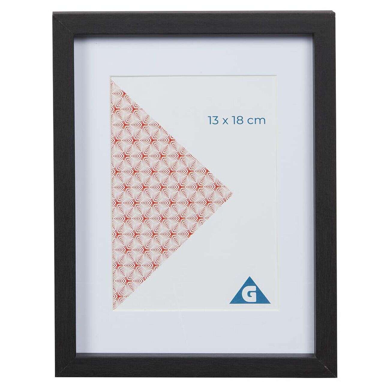 Cadre photo bois noir 20x26cm pour photo 13x18cm