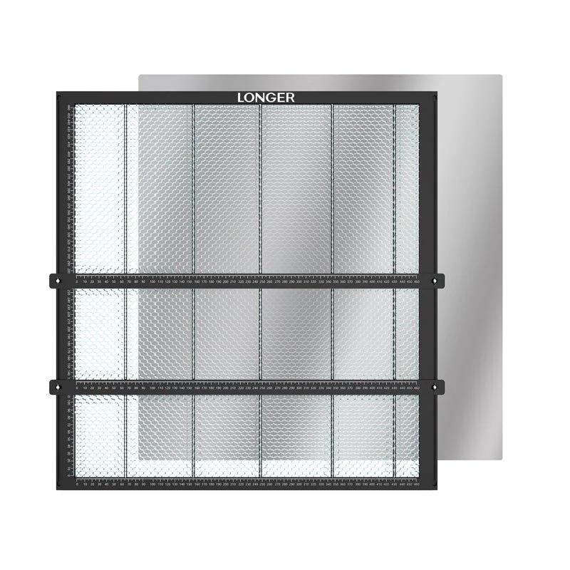 Table de travail en nid d'abeille avec pince de serrage pour matériaux 19,68''*20,86''/500*530mm²