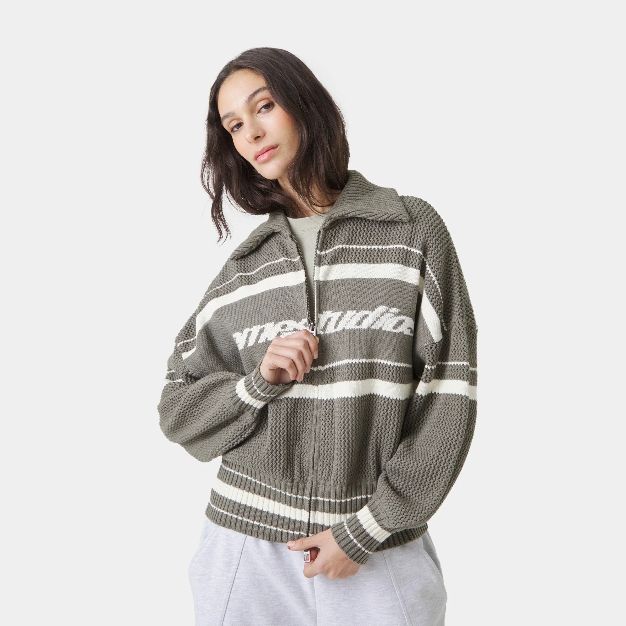 Unit Forest Zipper Knit