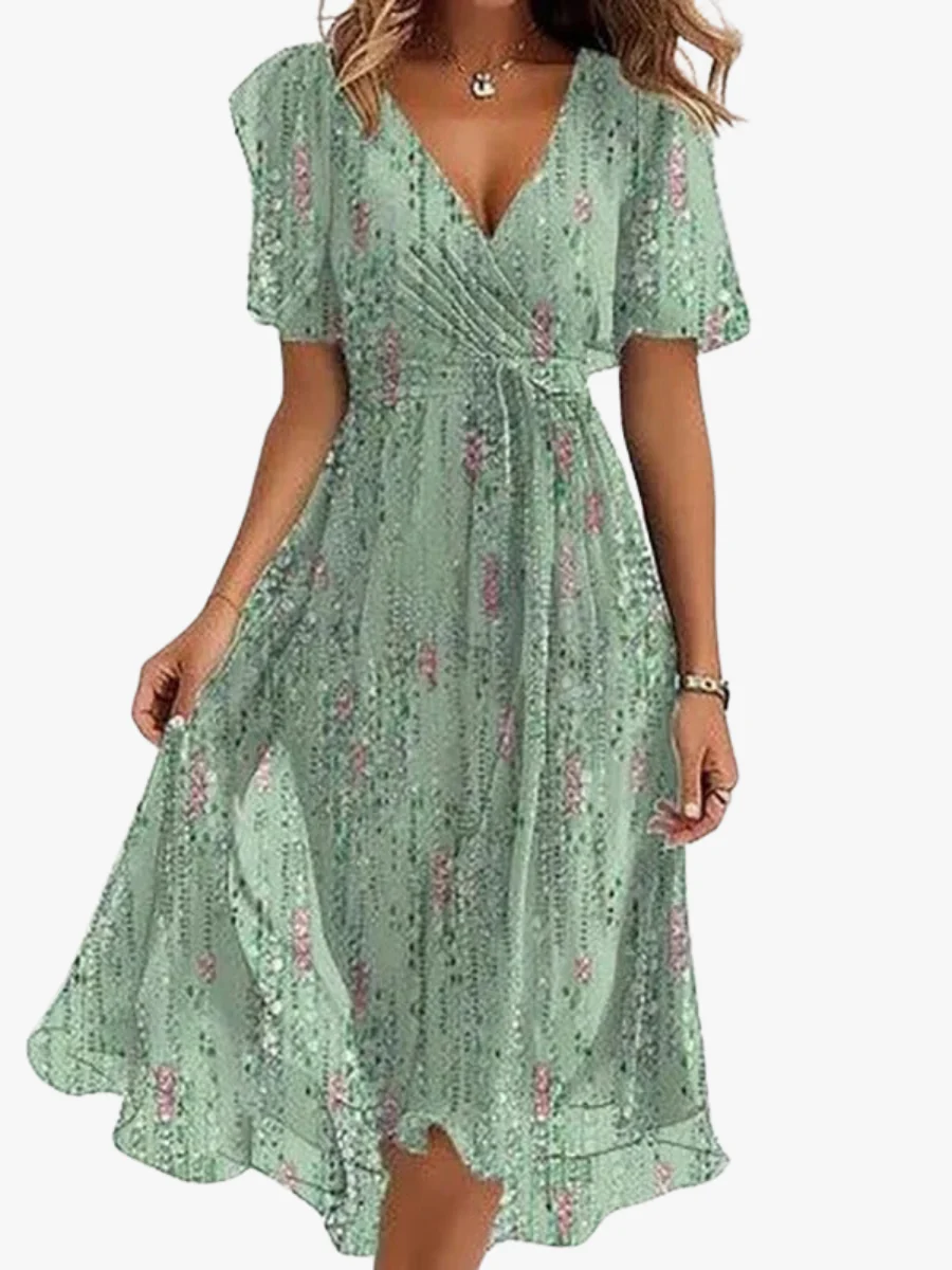 Robe féminine élégante et éclatante