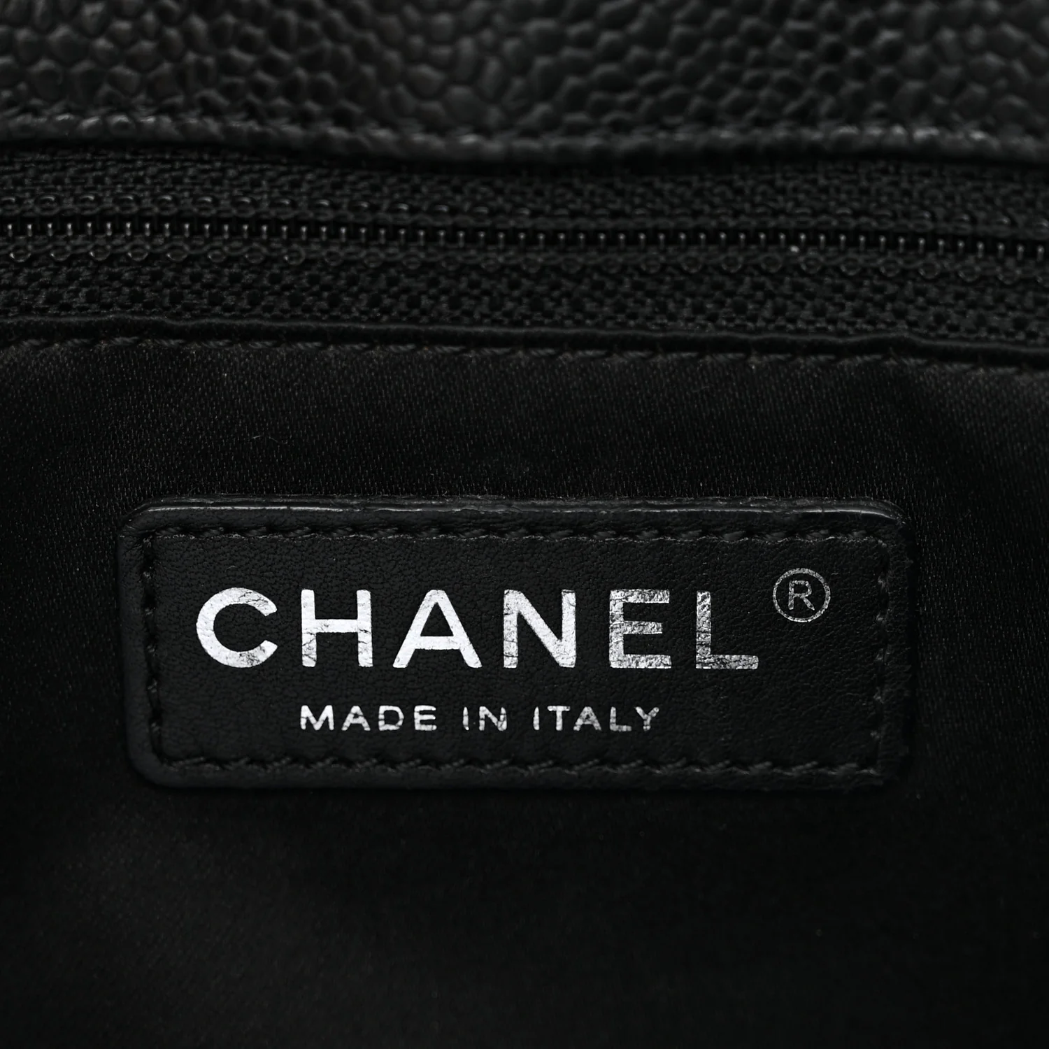 Caviar Quilted Grand Shopping Tote GST Black
