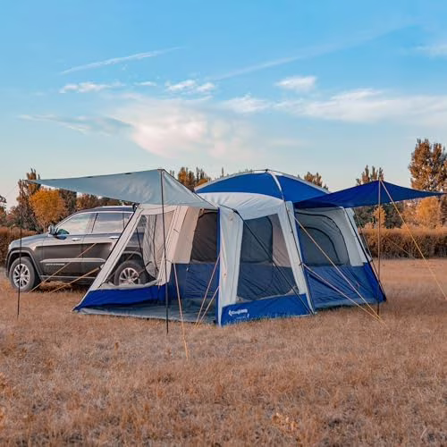 SUV Tent, Instant 6-8 Person Waterproof Windproof Tailgate Car Camping Tent with Movie Screen for Family Camping Outdoor Adventures(INSTANT SUV TENT) - Image 3