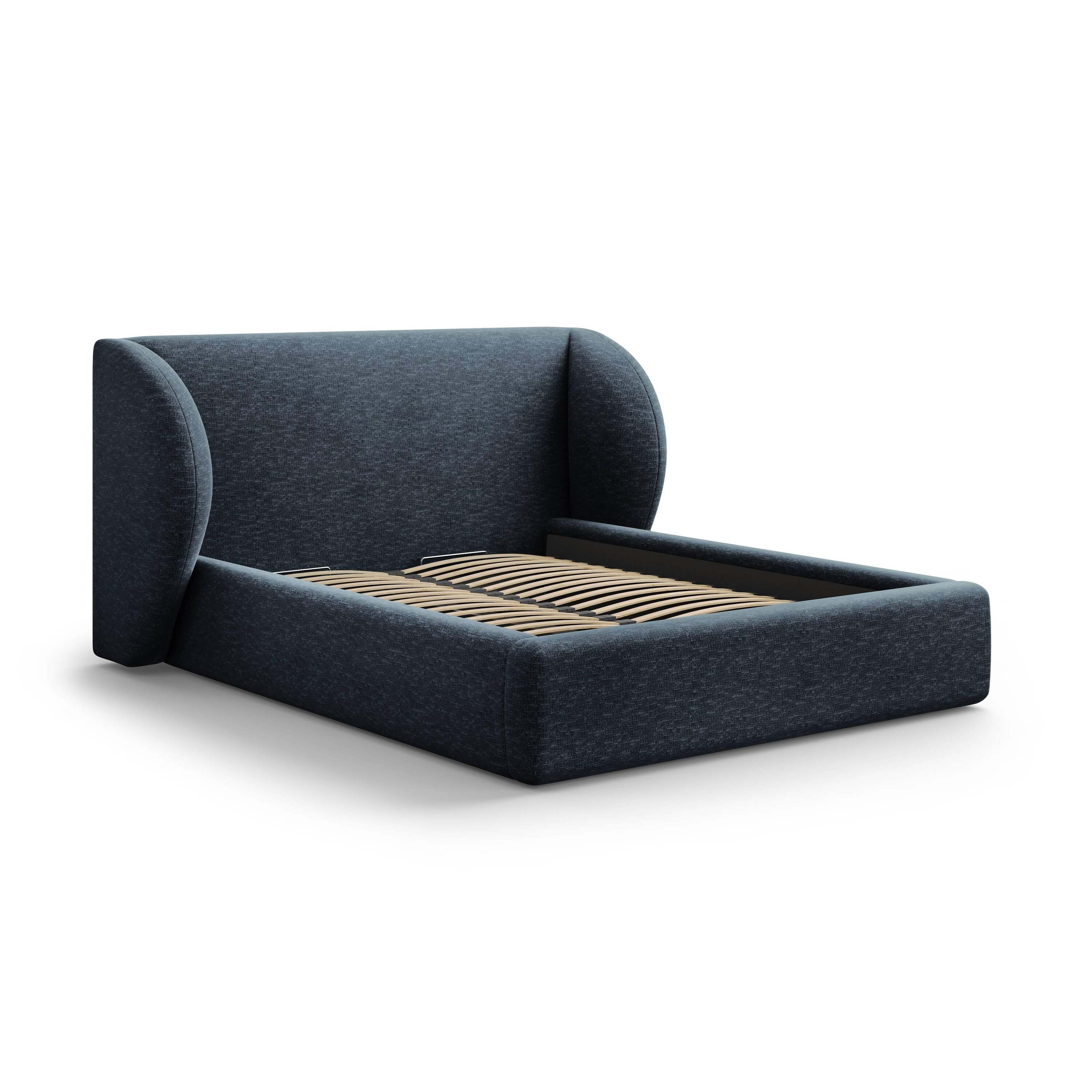 Micadoni Bedframe Miley met Opbergruimte - 140 x 200 cm - Chenille - D