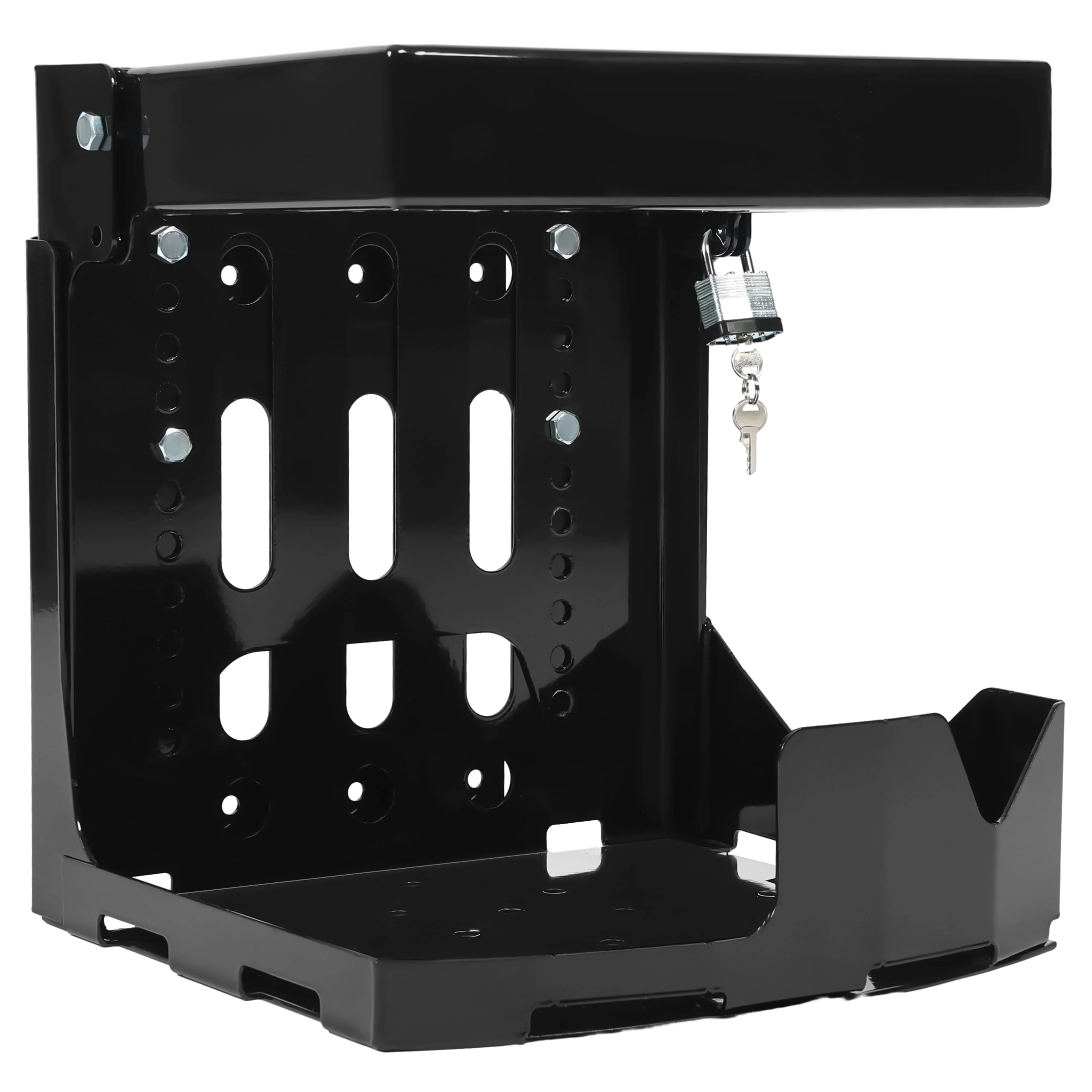 Backpack Blower Rack Holder with Lock Fit for Backpack Leaf Blowers Fit for Open and Enclosed Landscape Trailer Truck Adjustable - Image 6