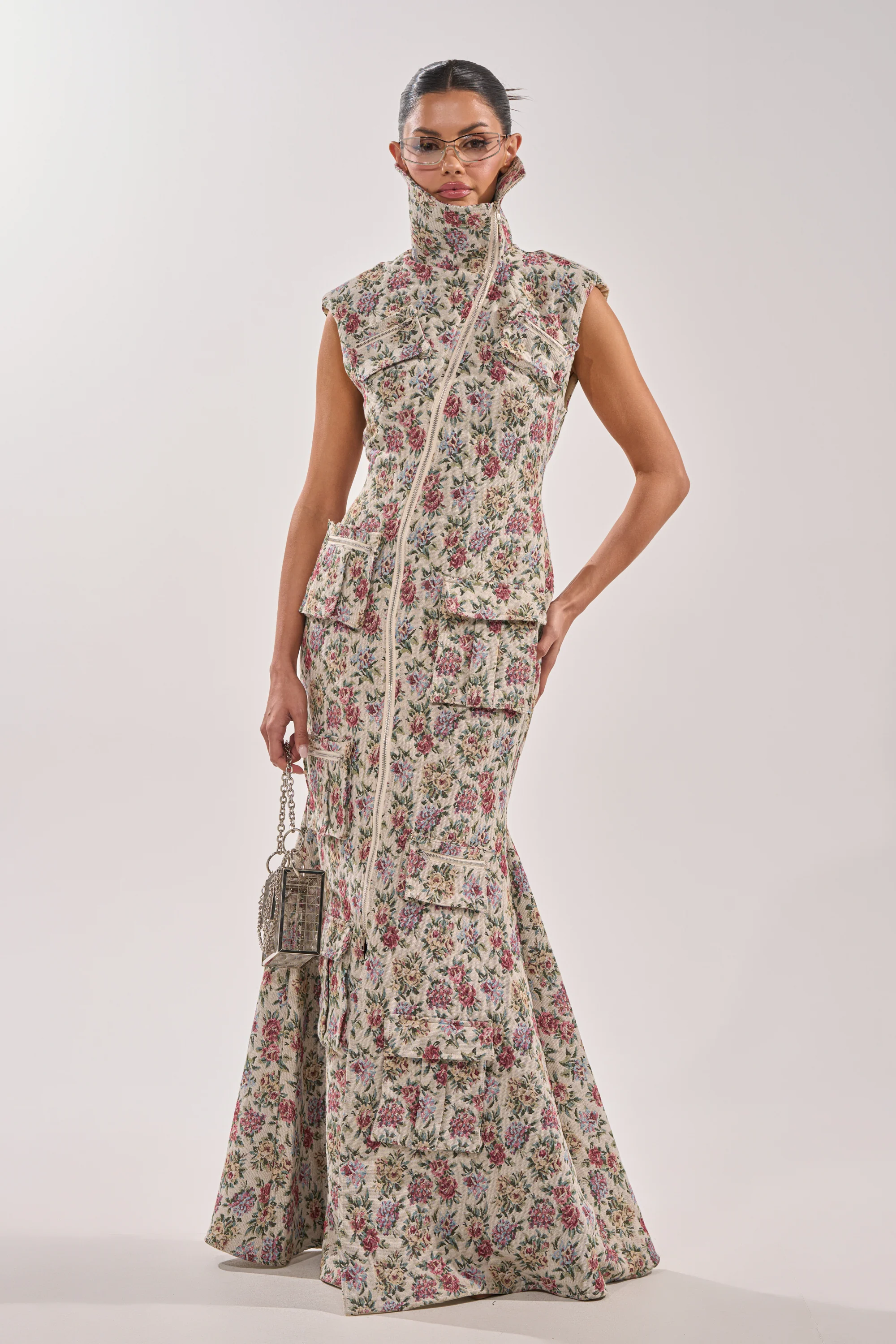FLOWER POWER TAPESTRY MAXI DRESS - Akira Store