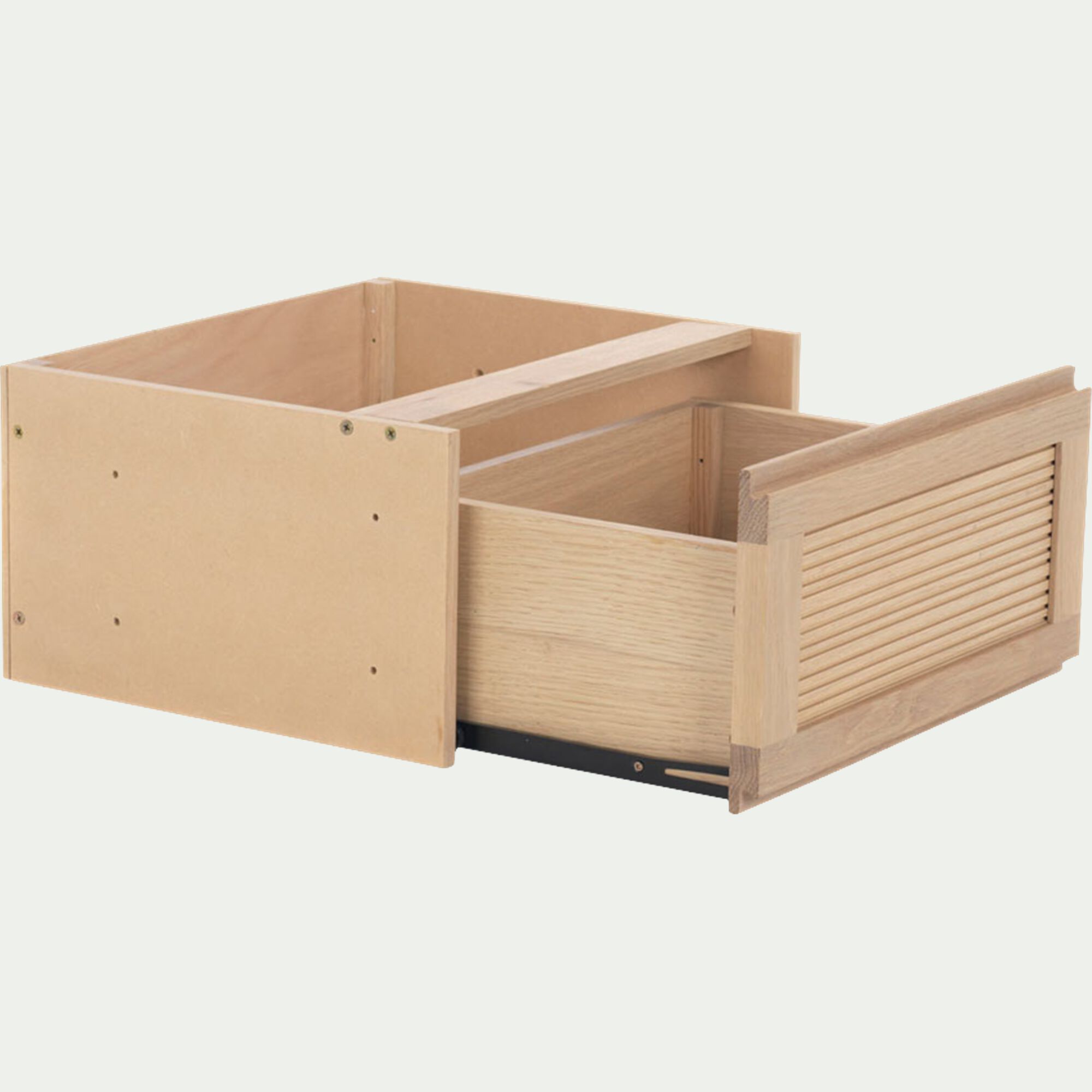 TASSIA - Bloc de 1 tiroir en placage chêne L40cm - bois clair