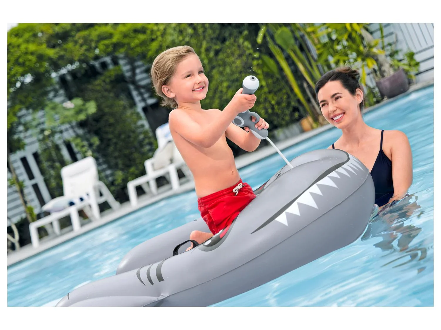 Bestway Planche de natation gonflable Sharkventure
