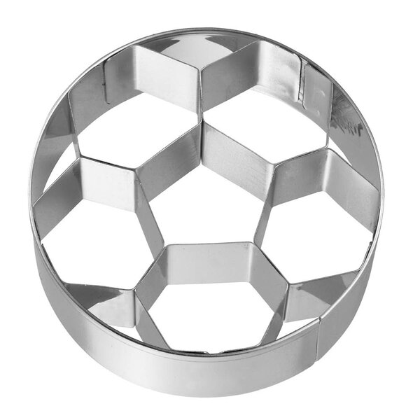 Cookie Cutters pepperkakeform fotball 6,5 cm rustfritt stål