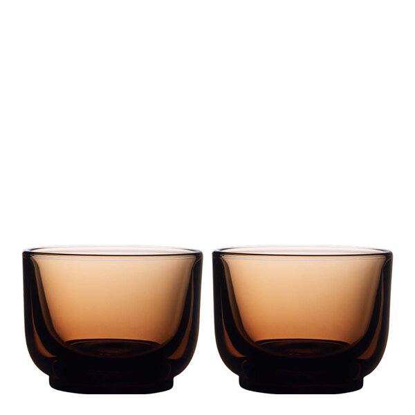 Pirch espresso glass 9 cl 2 stk Amber