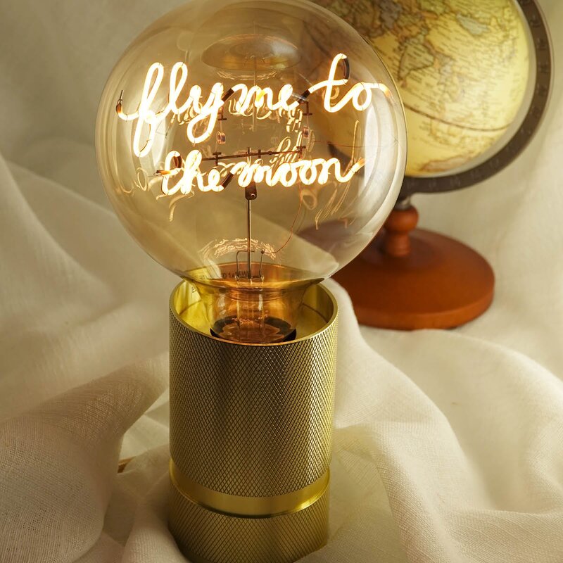 MITB lyspære LED 17 cm Fly Me To The Moon ravfarget